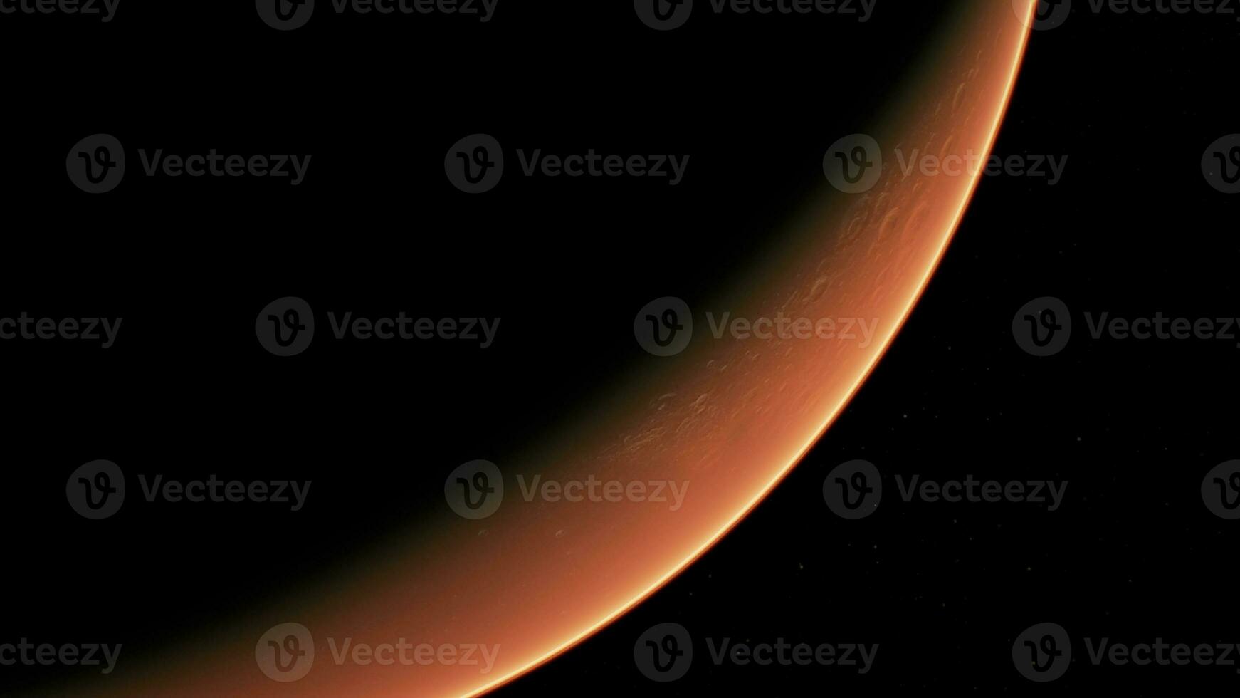 Orbiting Planet Mars in deep space photo