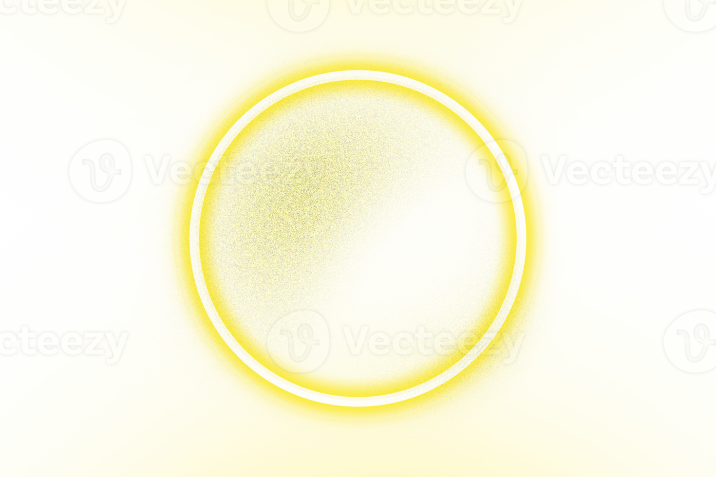 golden light circle effect png