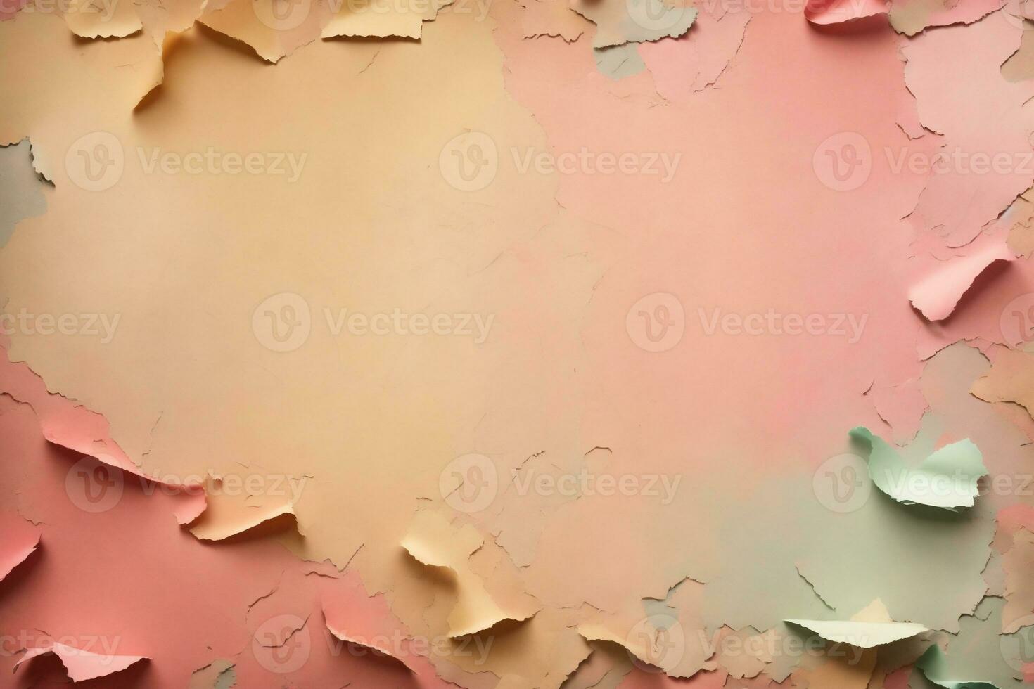 AI generated winter graphic showing kittens in pastel hats against the background of the northern lights photo