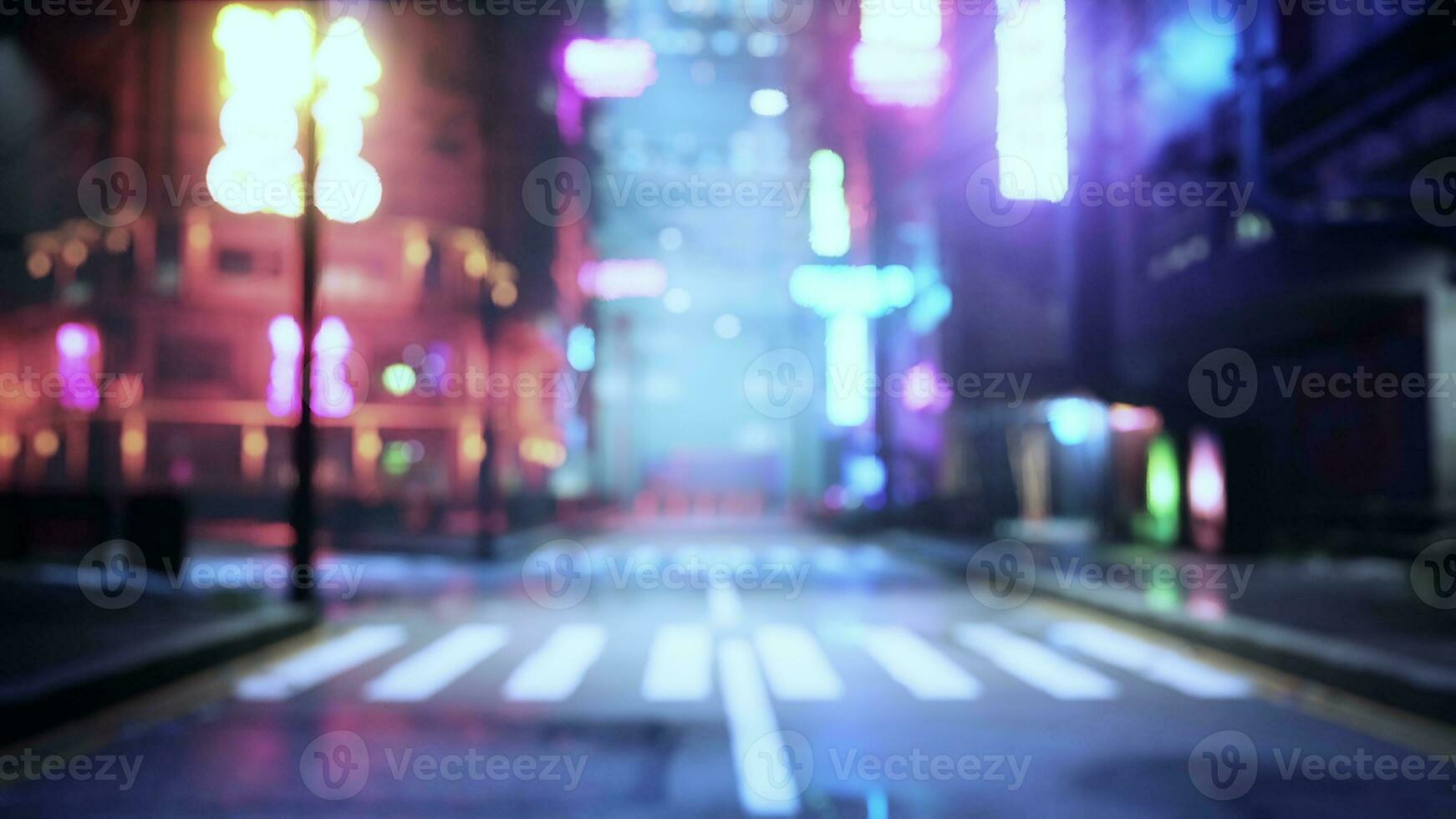 Abstract background of city street in bokeh photo