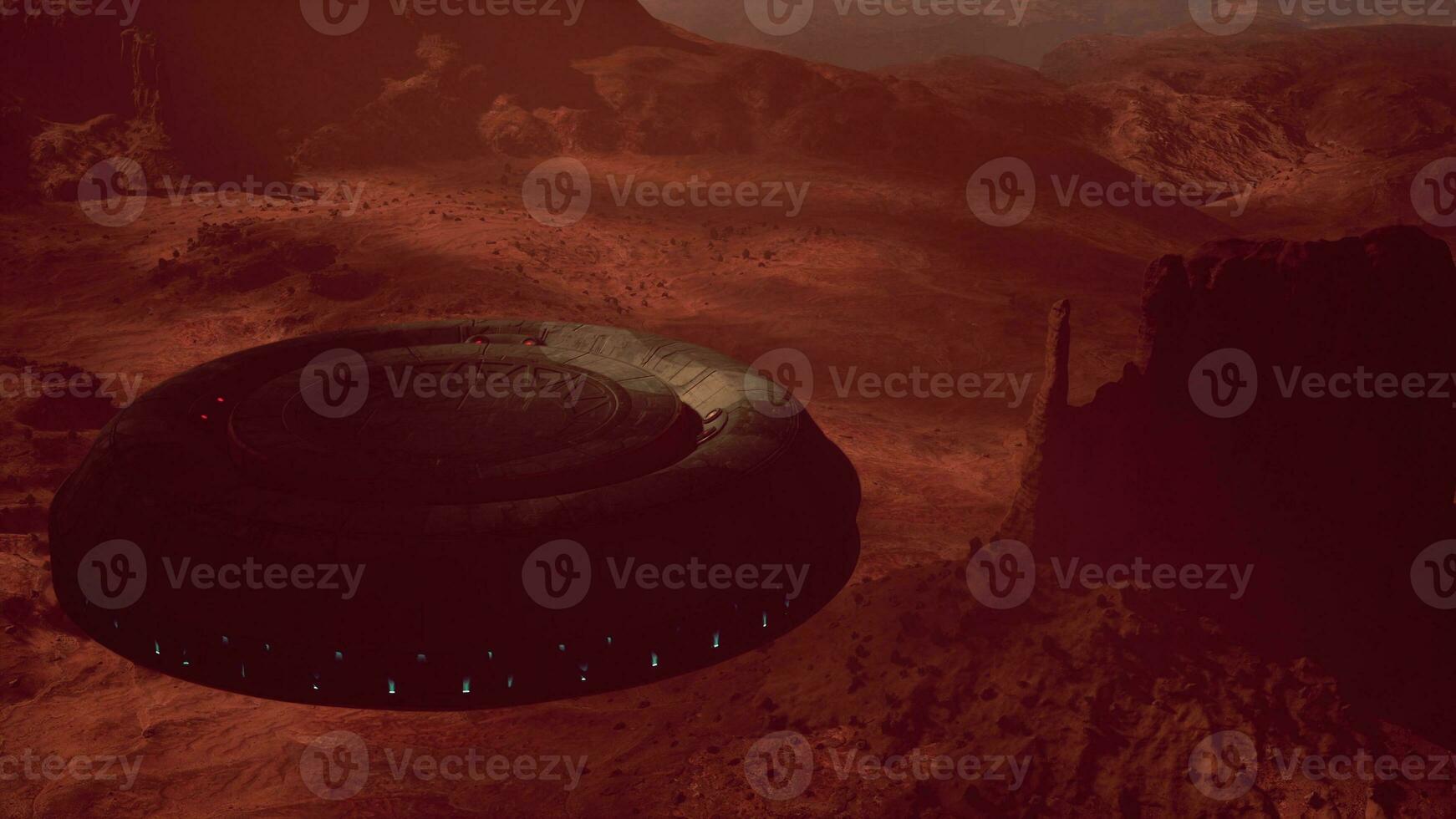 Alien Spaceship Hovering over Arizona photo