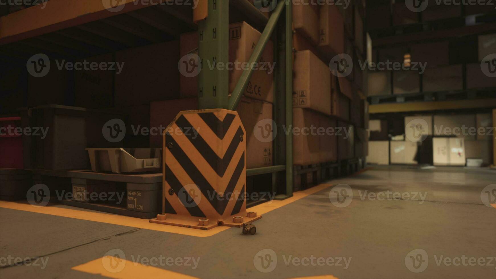 Interior of a warehouse storage of retail shop photo