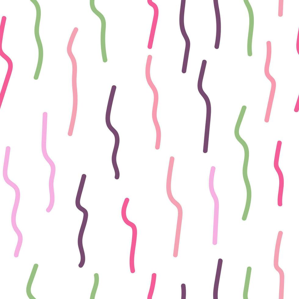 colorful wavy seamless pattern with swirls vector