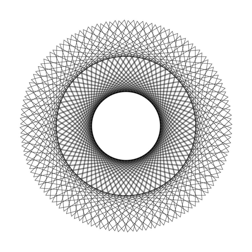 Abstract circle ornament geometric pattern shape vector