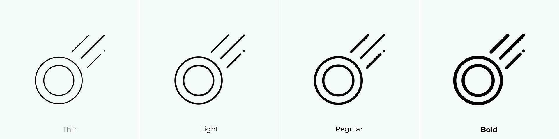 disco icono. delgado, luz, regular y negrita estilo diseño aislado en blanco antecedentes vector