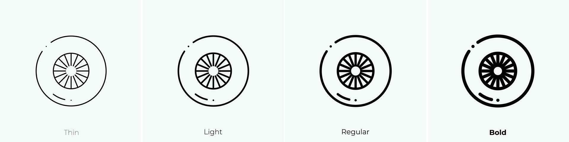 prosthetic icon. Thin, Light, Regular And Bold style design isolated on white background vector