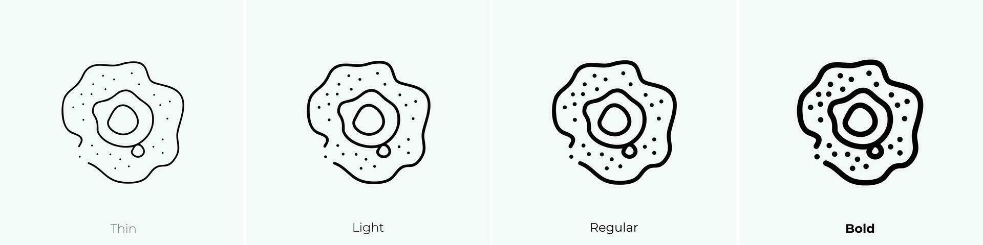 protoplanetary disk icon. Thin, Light, Regular And Bold style design isolated on white background vector