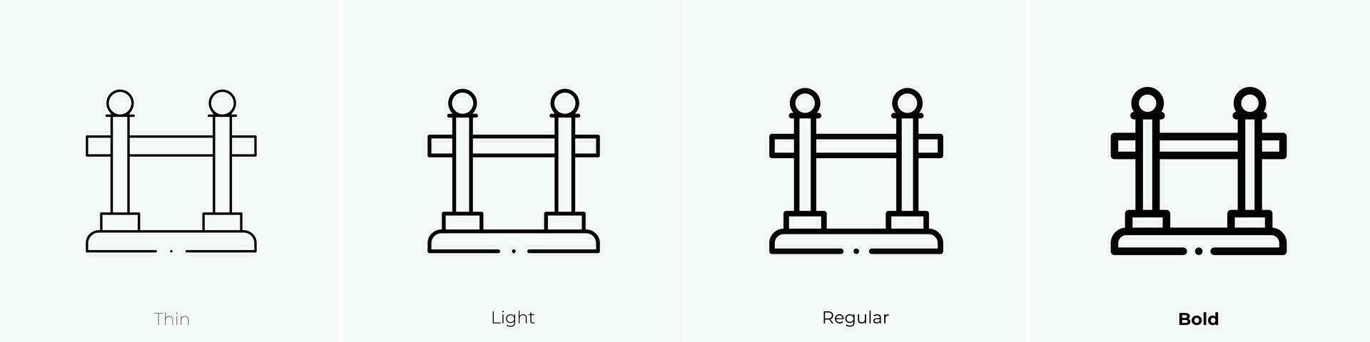 cola icono. delgado, luz, regular y negrita estilo diseño aislado en blanco antecedentes vector