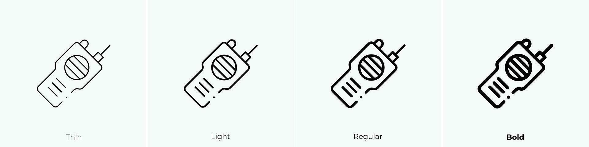 radios icon. Thin, Light, Regular And Bold style design isolated on white background vector