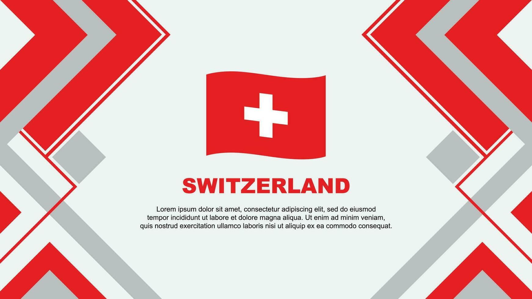 Switzerland Flag Abstract Background Design Template. Switzerland Independence Day Banner Wallpaper Vector Illustration. Switzerland Banner