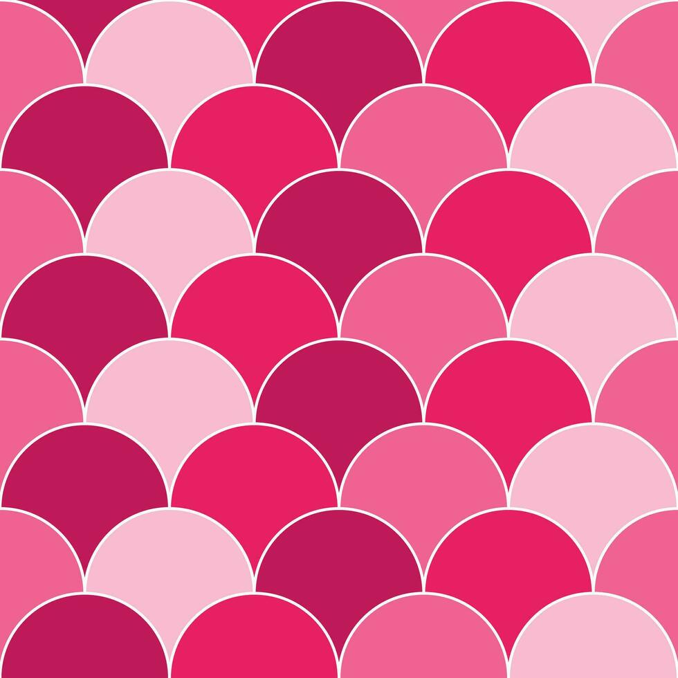 Pink fish scales pattern. fish scales pattern. fish scales seamless pattern. Decorative elements, clothing, paper wrapping, bathroom tiles, wall tiles, backdrop, background. vector