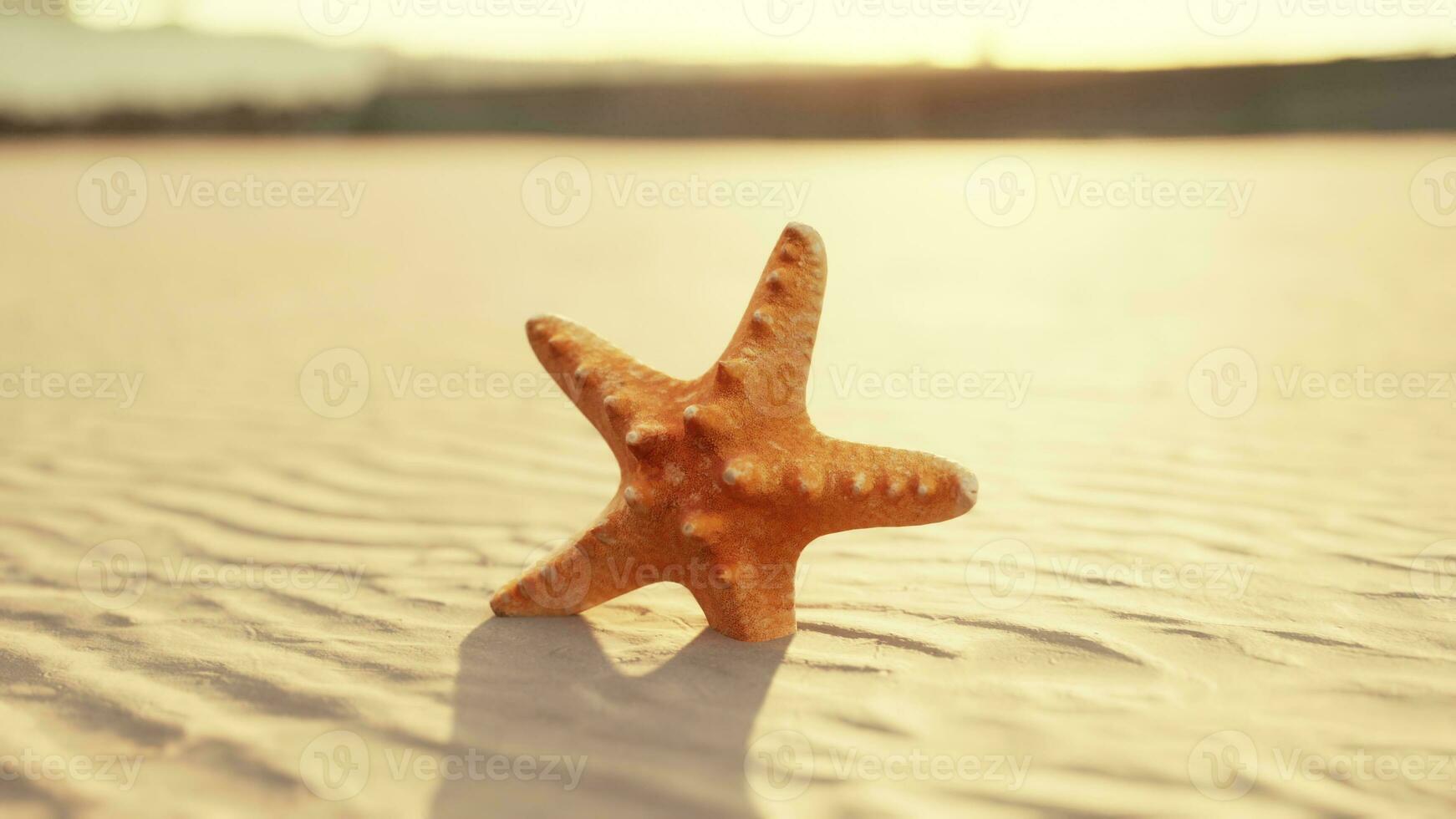 starfish on the sity beach photo
