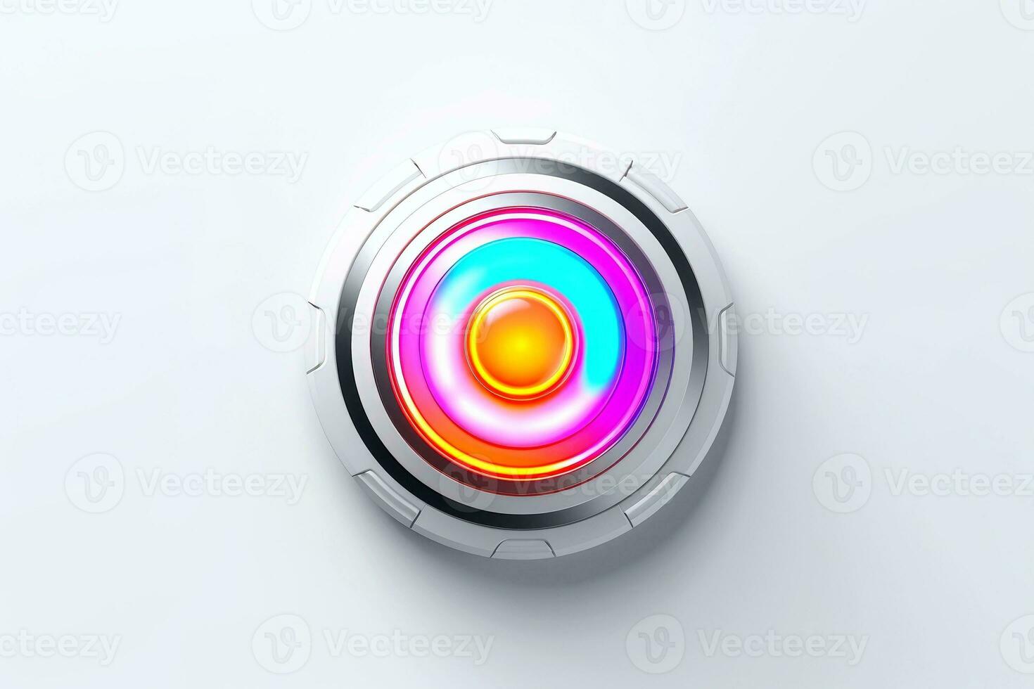 AI generated Abstract high tech black border, futuristic technology background, Generative AI photo