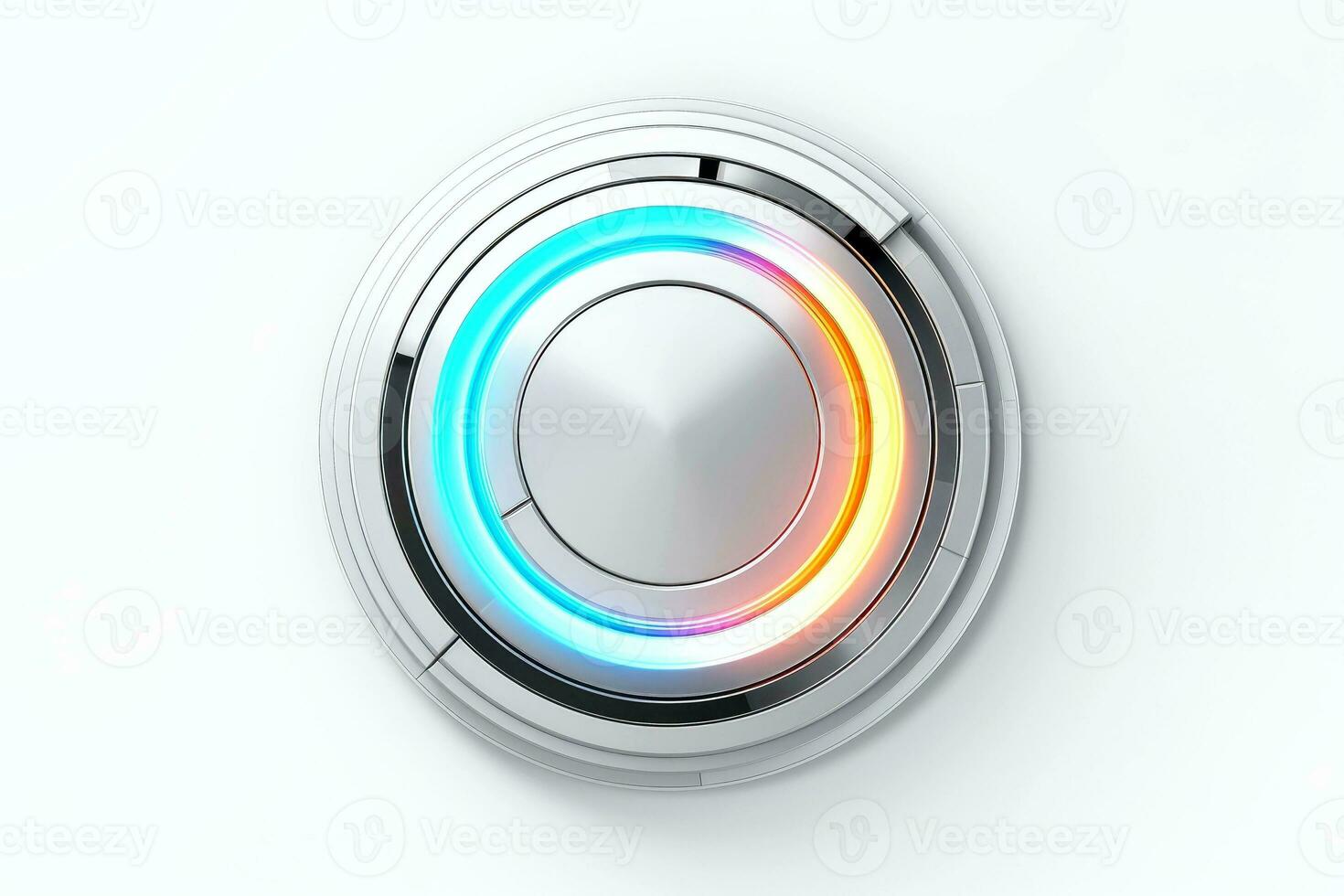 AI generated Abstract high tech black border, futuristic technology background, Generative AI photo