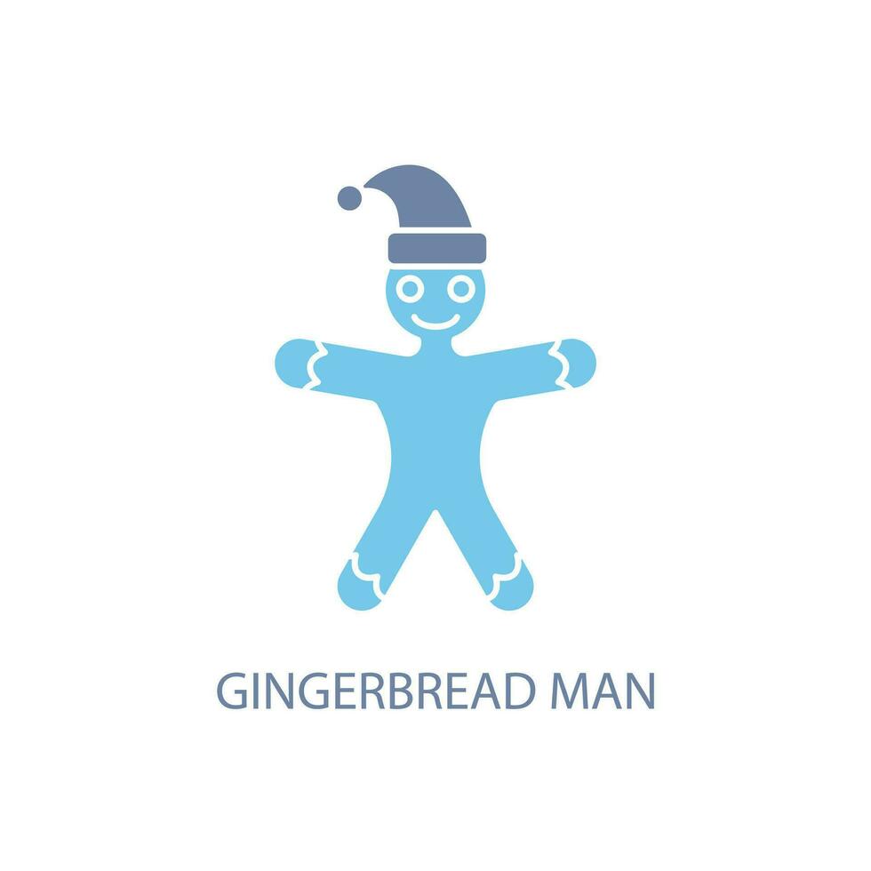 Gingerbread concept line icon. Simple element illustration. Gingerbread concept outline symbol design. vector