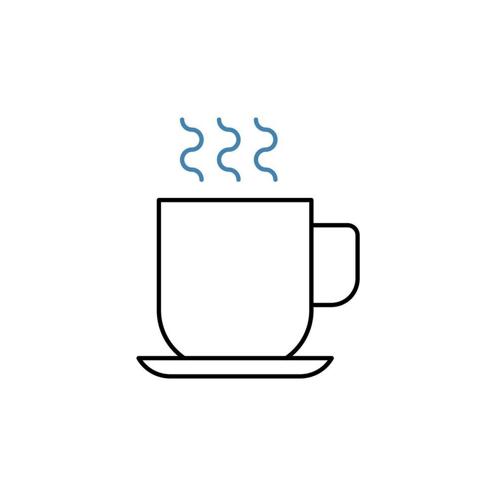 hot chocolate concept line icon. Simple element illustration. hot chocolate concept outline symbol design. vector