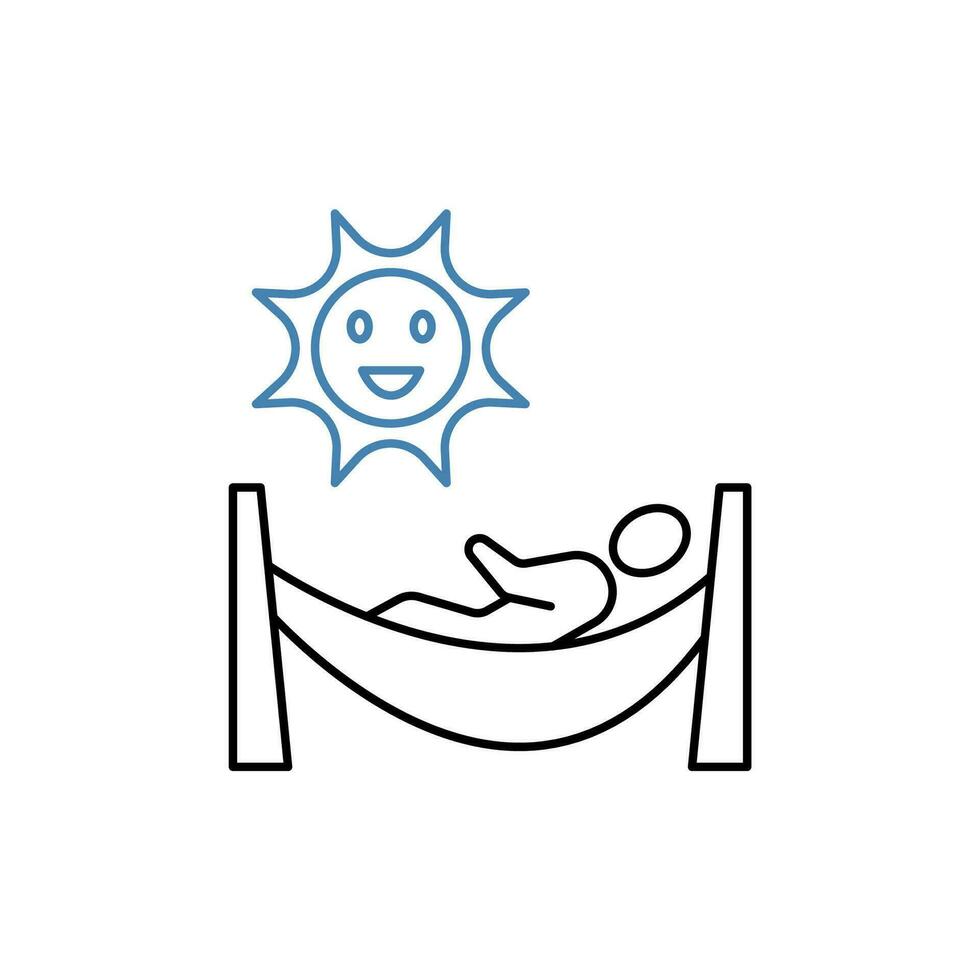 nap concept line icon. Simple element illustration. nap concept outline symbol design. vector