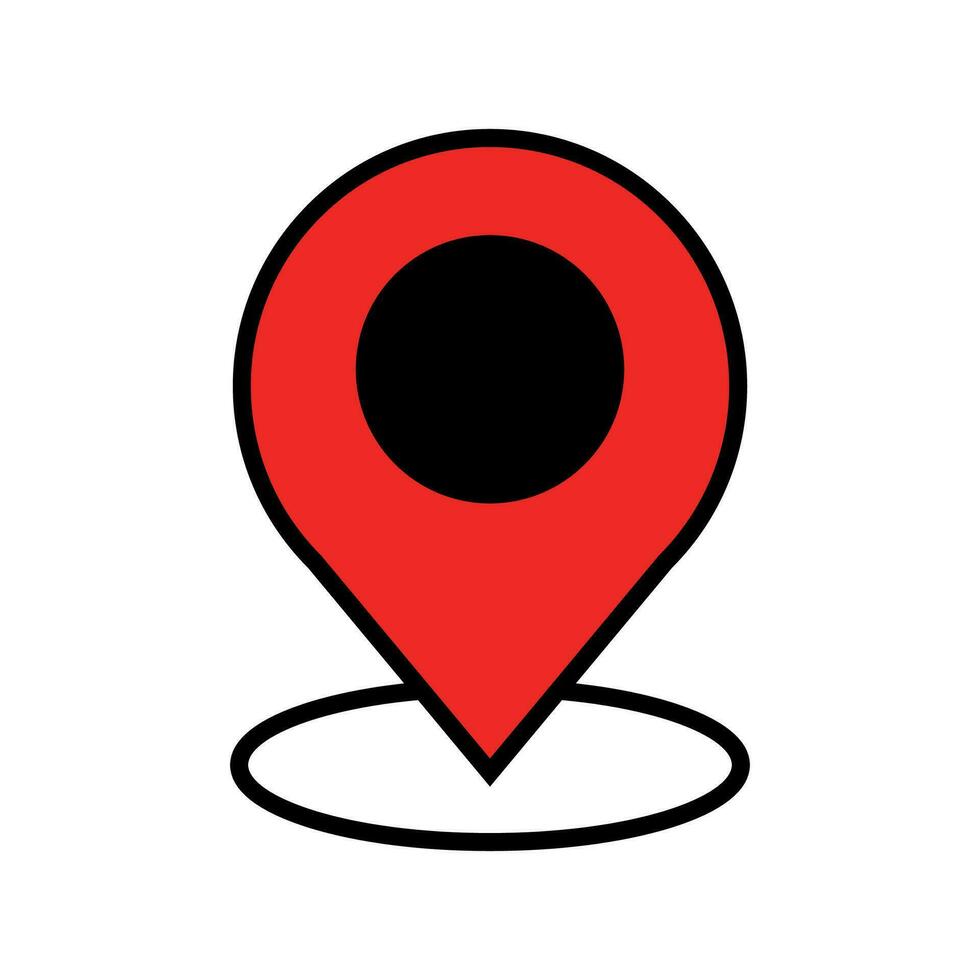 minimal Set of map pin location icons vector icon of simple forms of point of location Location pin icon. Map pin place marker. map pin icon flat vector illustration design.