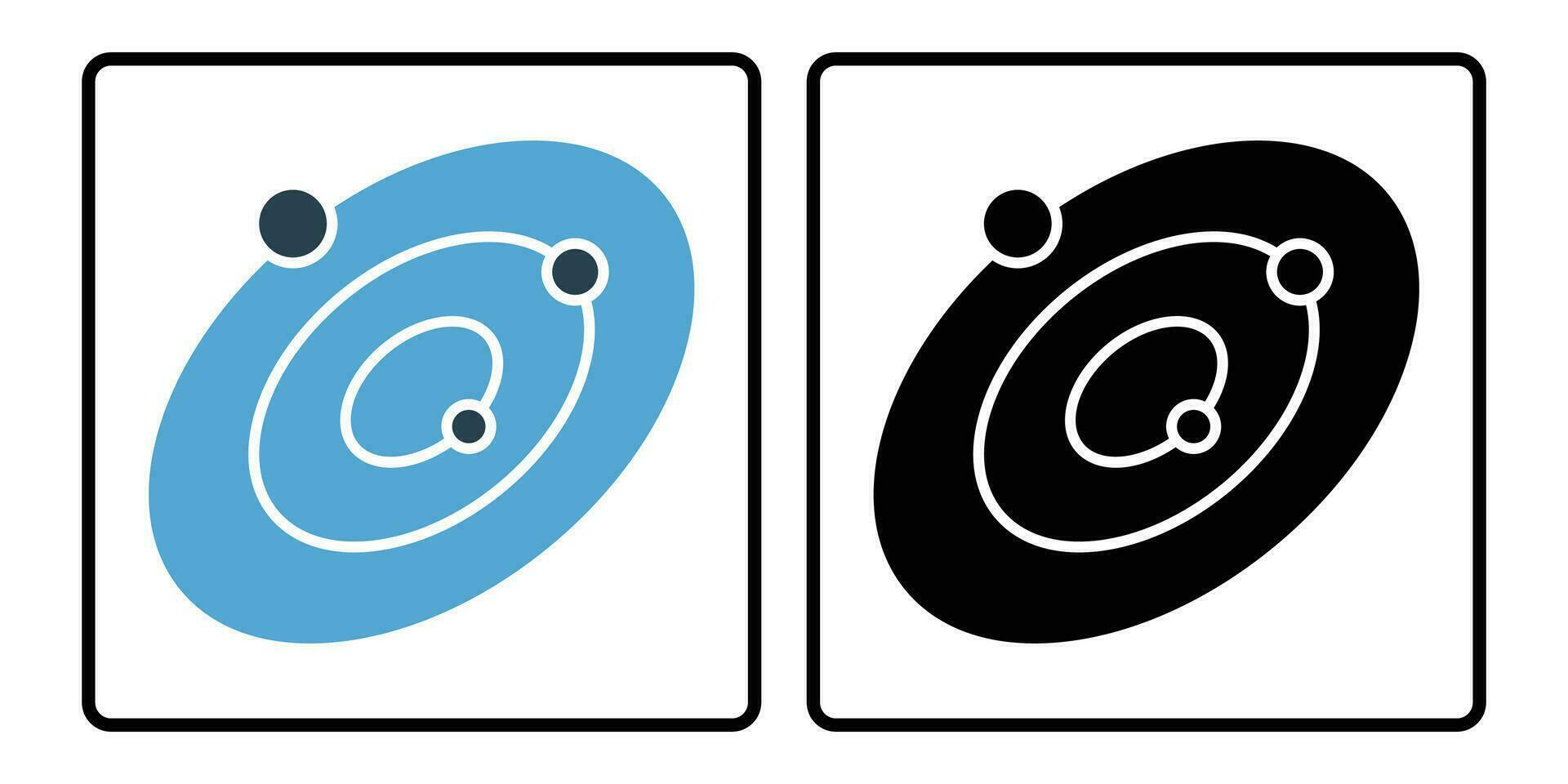 galaxy icon. solid icon style, duo tone. simple vector design editable