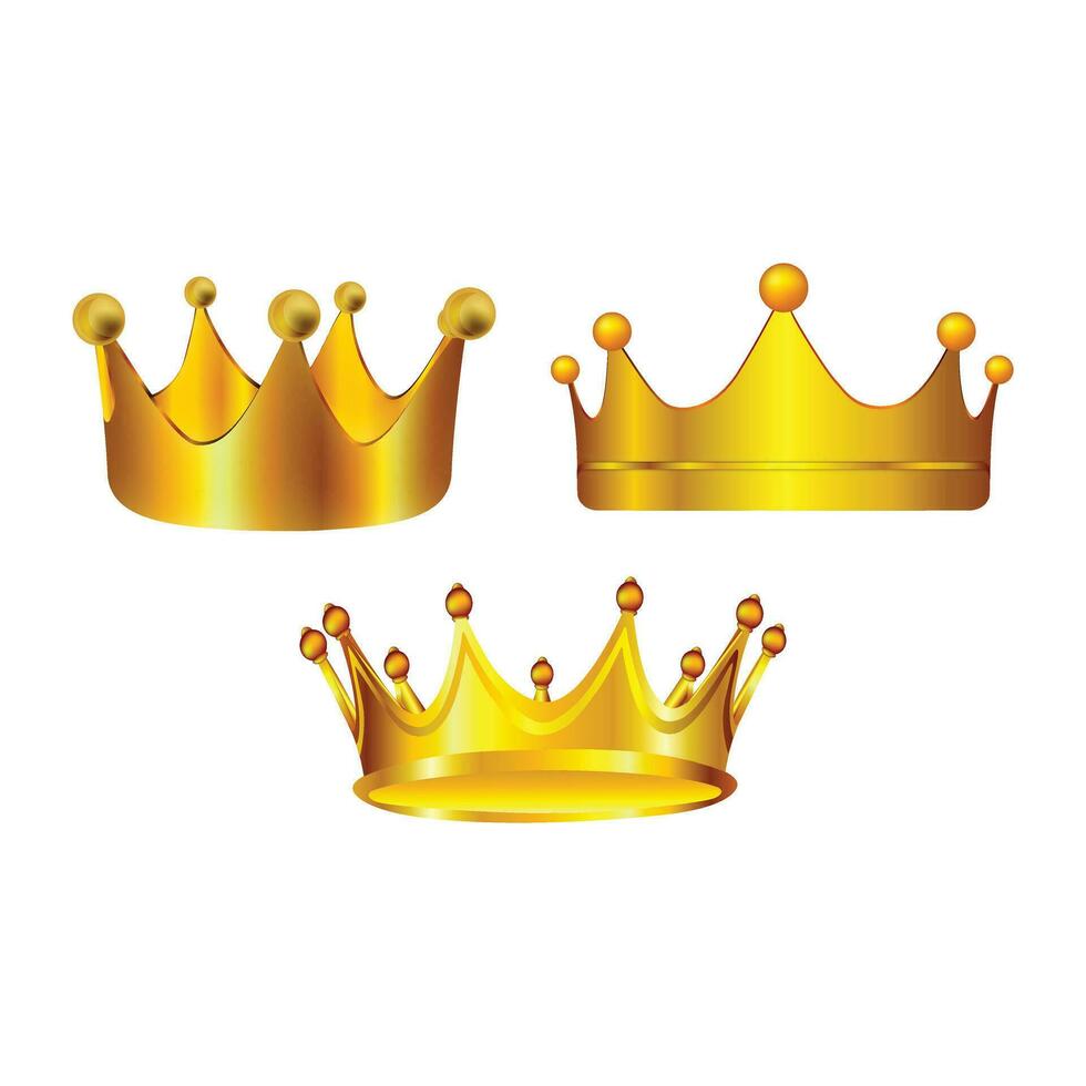 golden crown vector