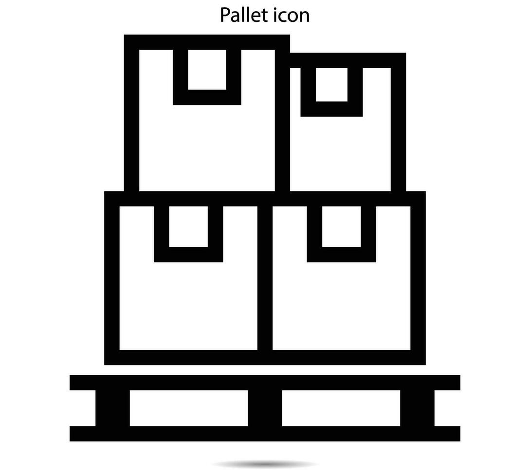 Pallet, Vector illustration