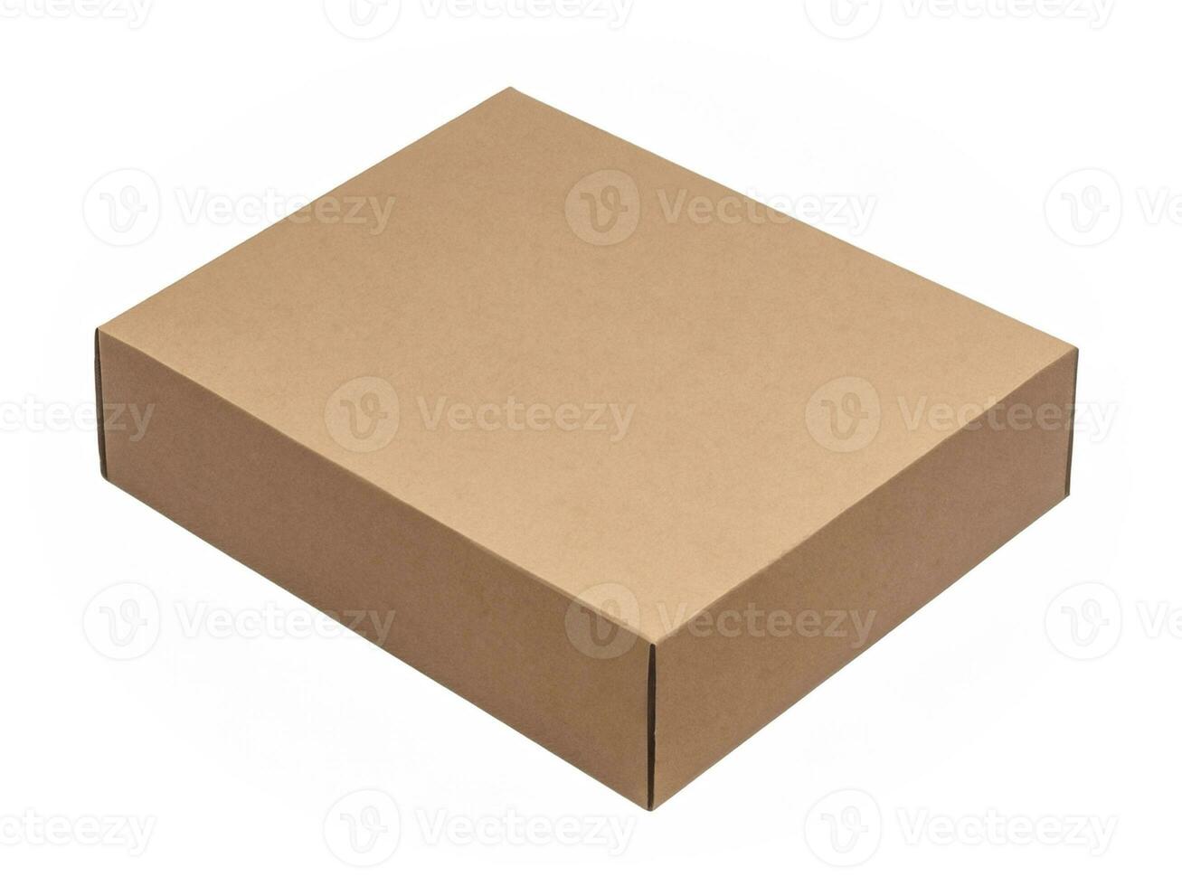 cardboard box on white background photo