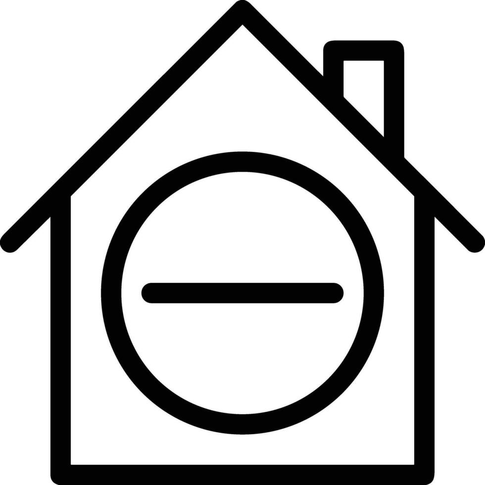 Home outline icon symbol vector image. Illustration of the house real estate graphic property design image