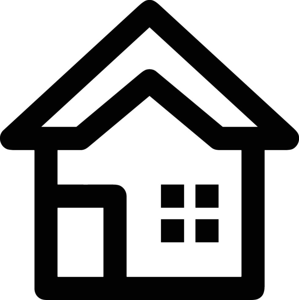 Home outline icon symbol vector image. Illustration of the house real estate graphic property design image