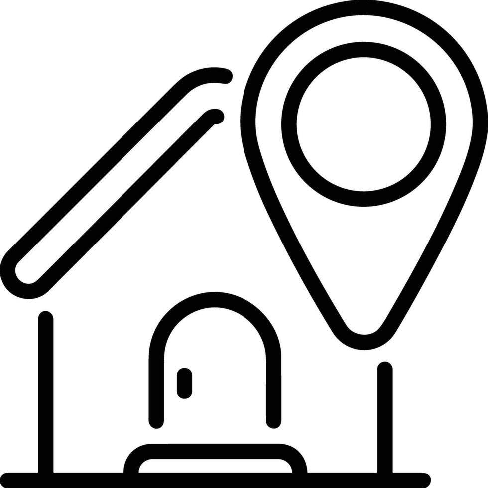 Home outline icon symbol vector image. Illustration of the house real estate graphic property design image