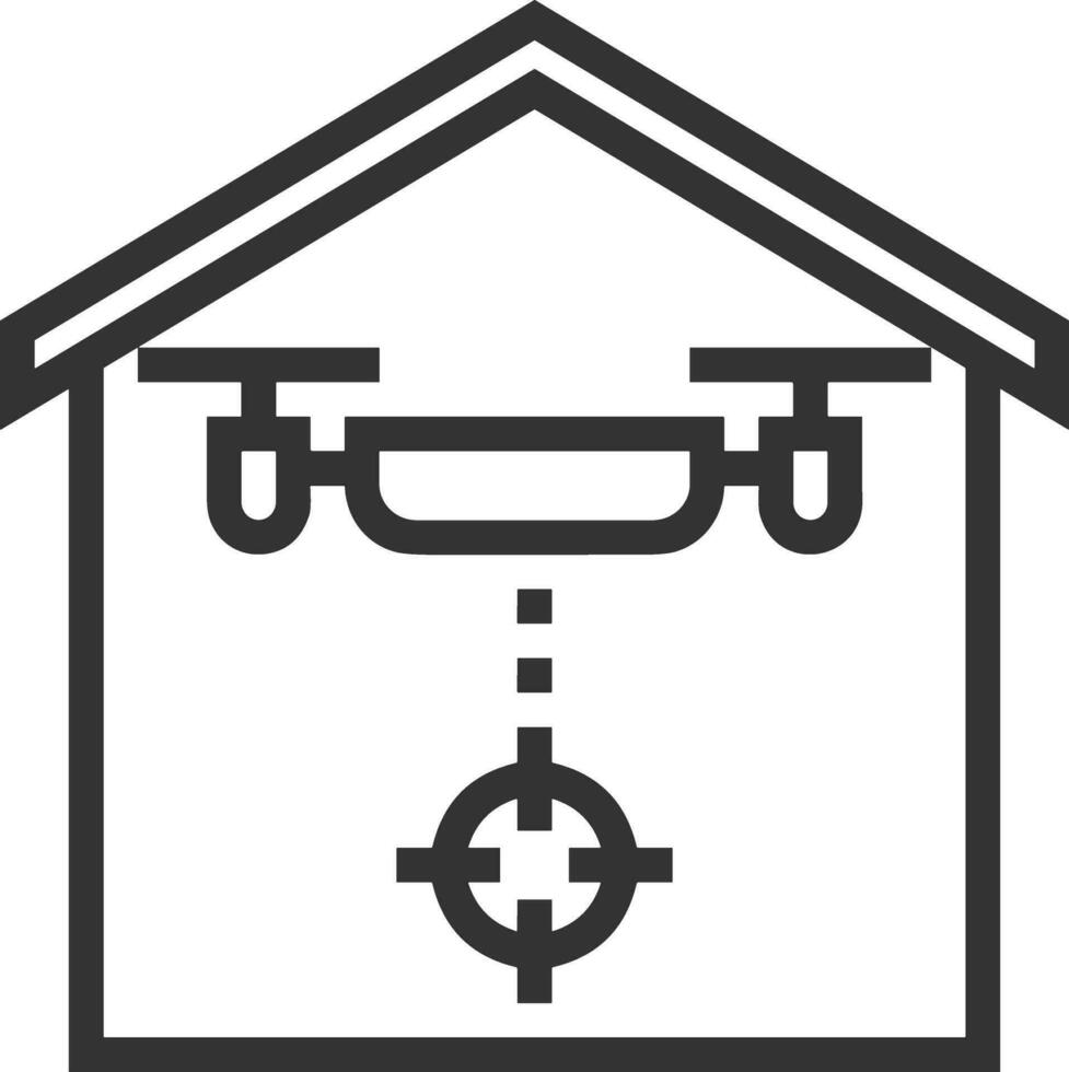 Home outline icon symbol vector image. Illustration of the house real estate graphic property design image