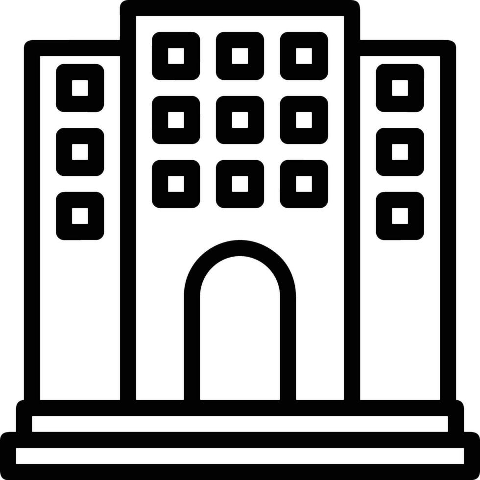 Home outline icon symbol vector image. Illustration of the house real estate graphic property design image