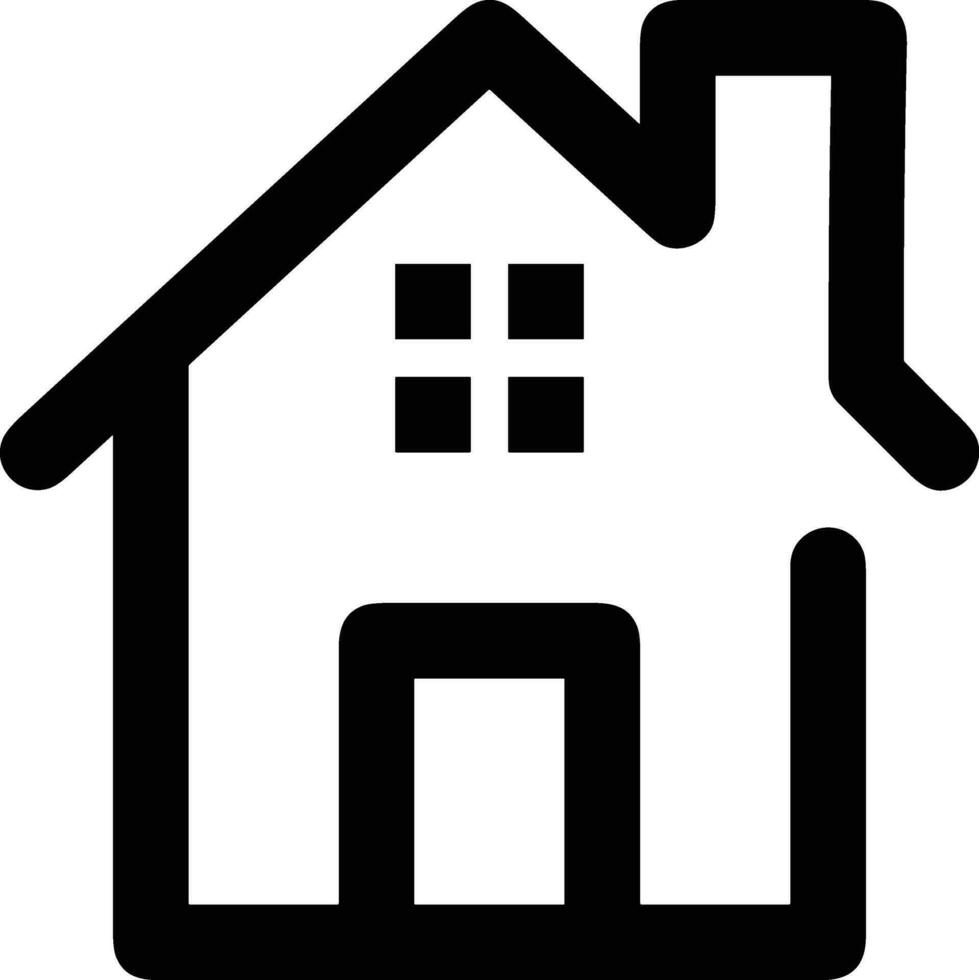 Home outline icon symbol vector image. Illustration of the house real estate graphic property design image