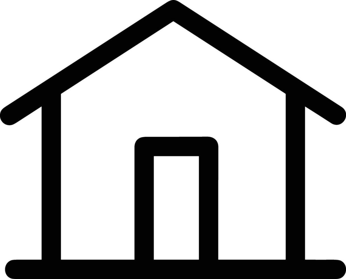 Home outline icon symbol vector image. Illustration of the house real estate graphic property design image