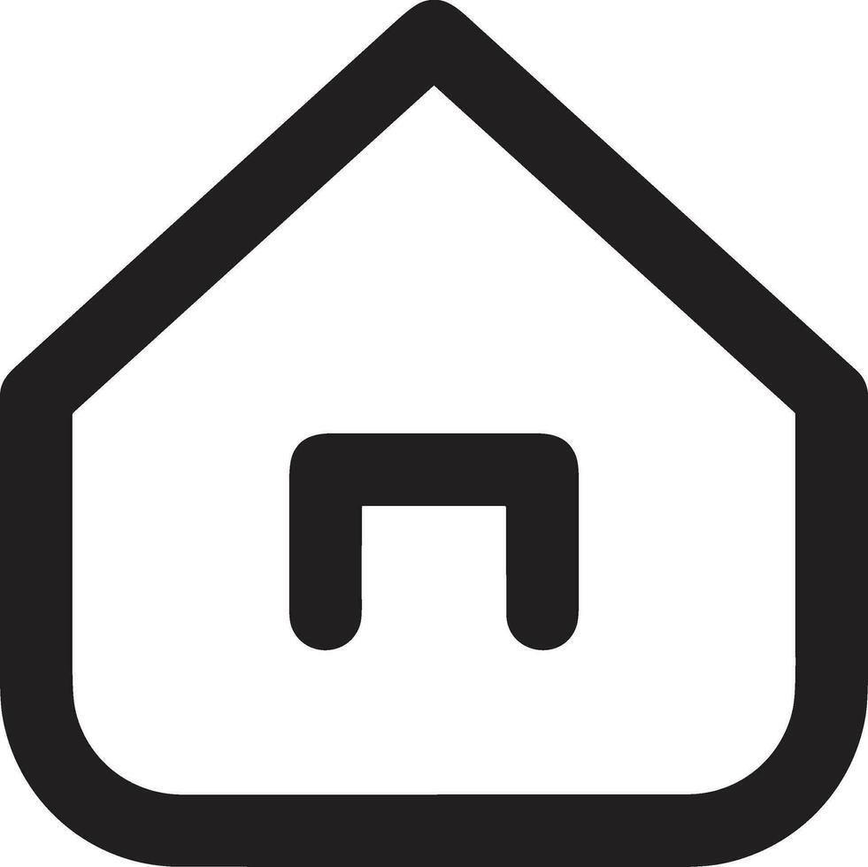 Home outline icon symbol vector image. Illustration of the house real estate graphic property design image