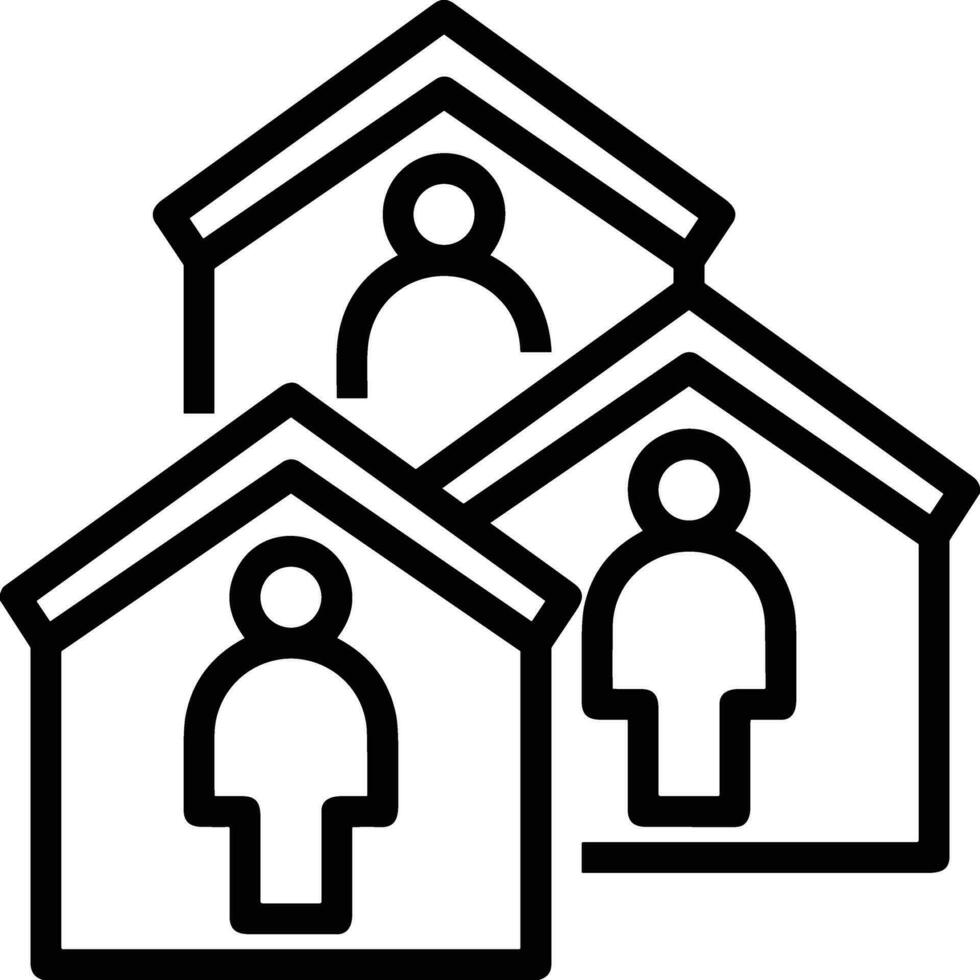 Home outline icon symbol vector image. Illustration of the house real estate graphic property design image