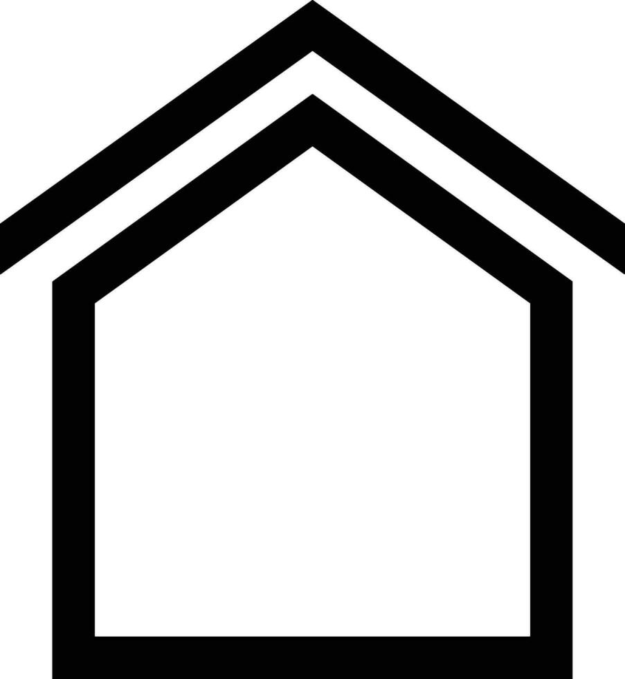 Home outline icon symbol vector image. Illustration of the house real estate graphic property design image