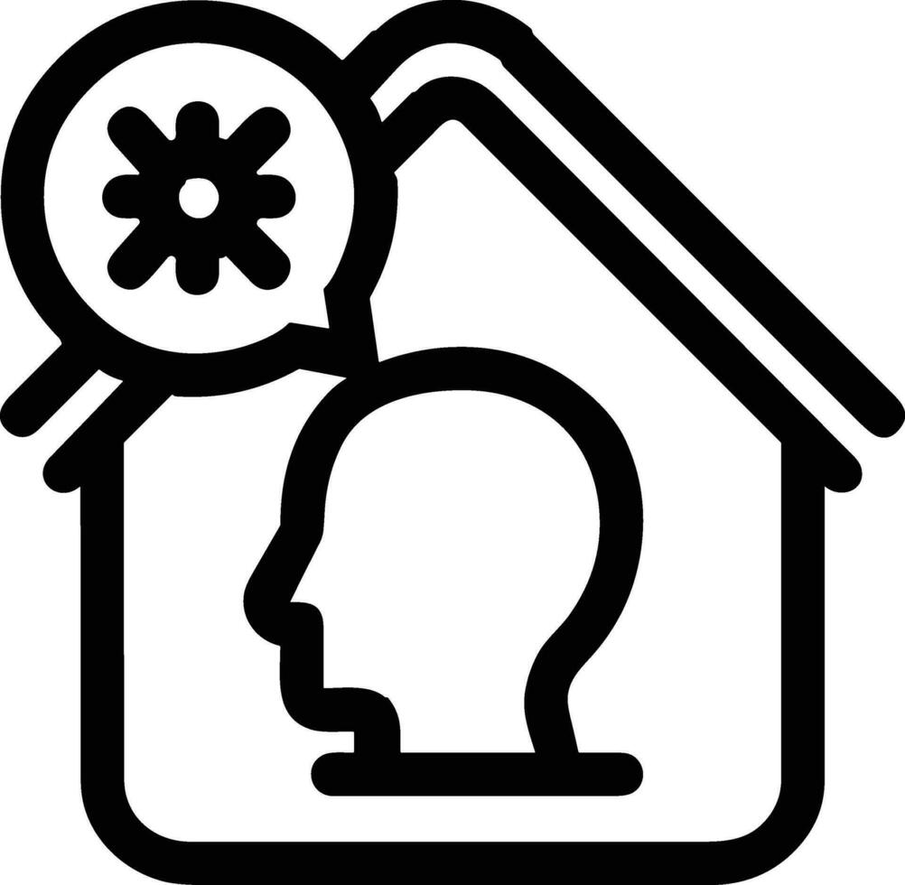 Home outline icon symbol vector image. Illustration of the house real estate graphic property design image