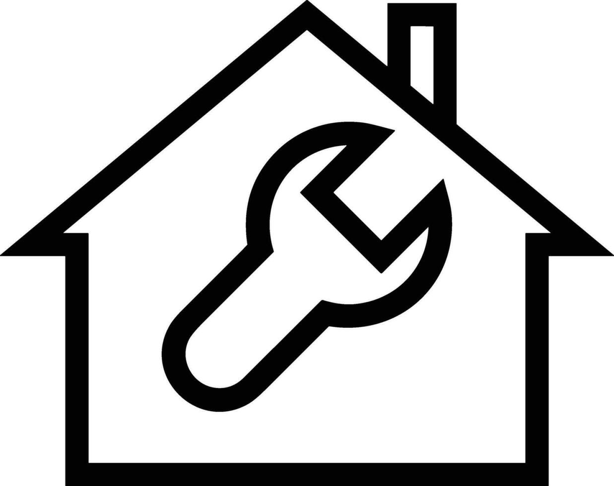 Home outline icon symbol vector image. Illustration of the house real estate graphic property design image