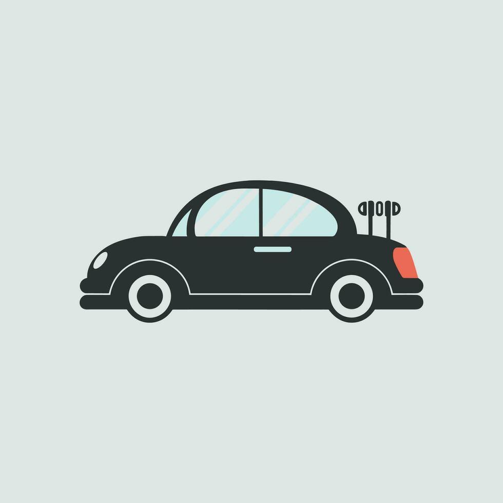 Simple car vector art