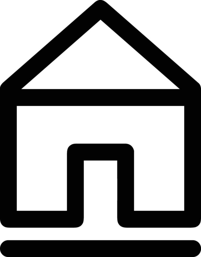 Home outline icon symbol vector image. Illustration of the house real estate graphic property design image