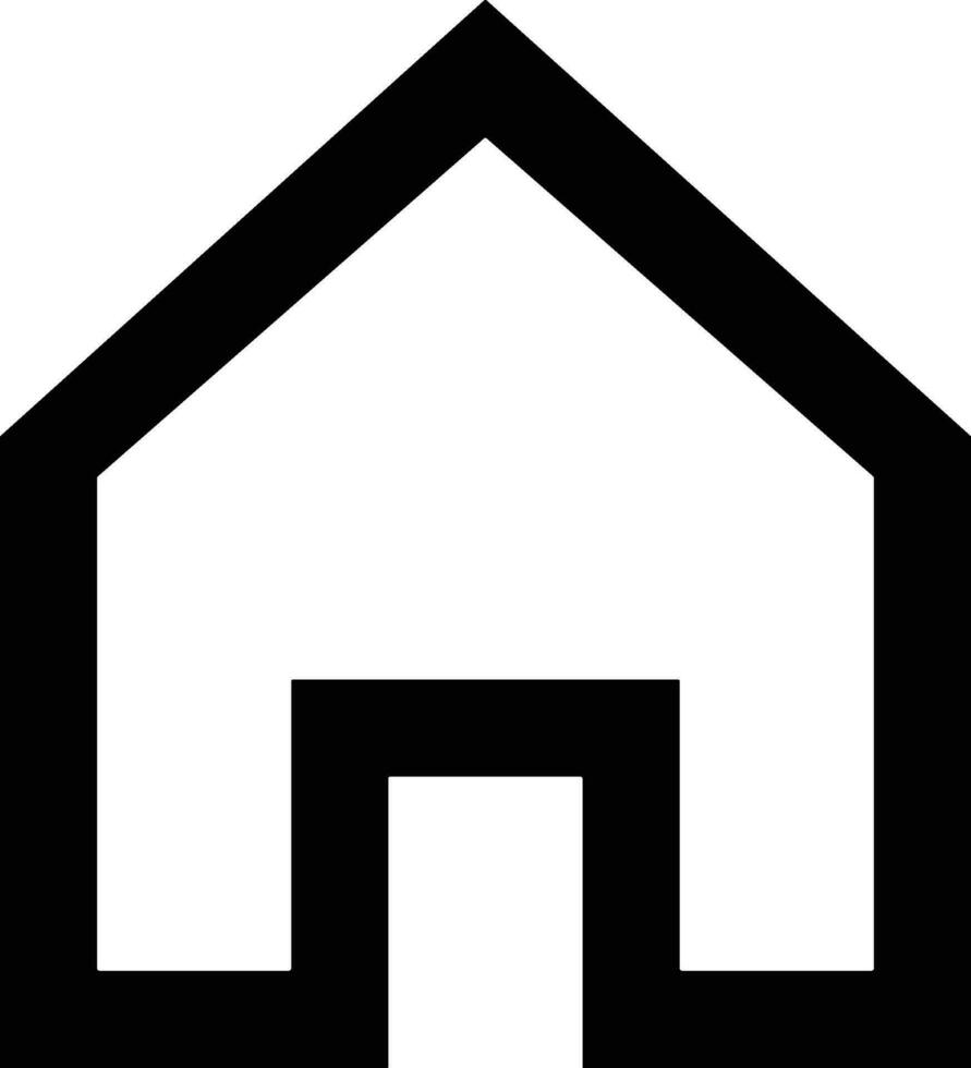 Home outline icon symbol vector image. Illustration of the house real estate graphic property design image
