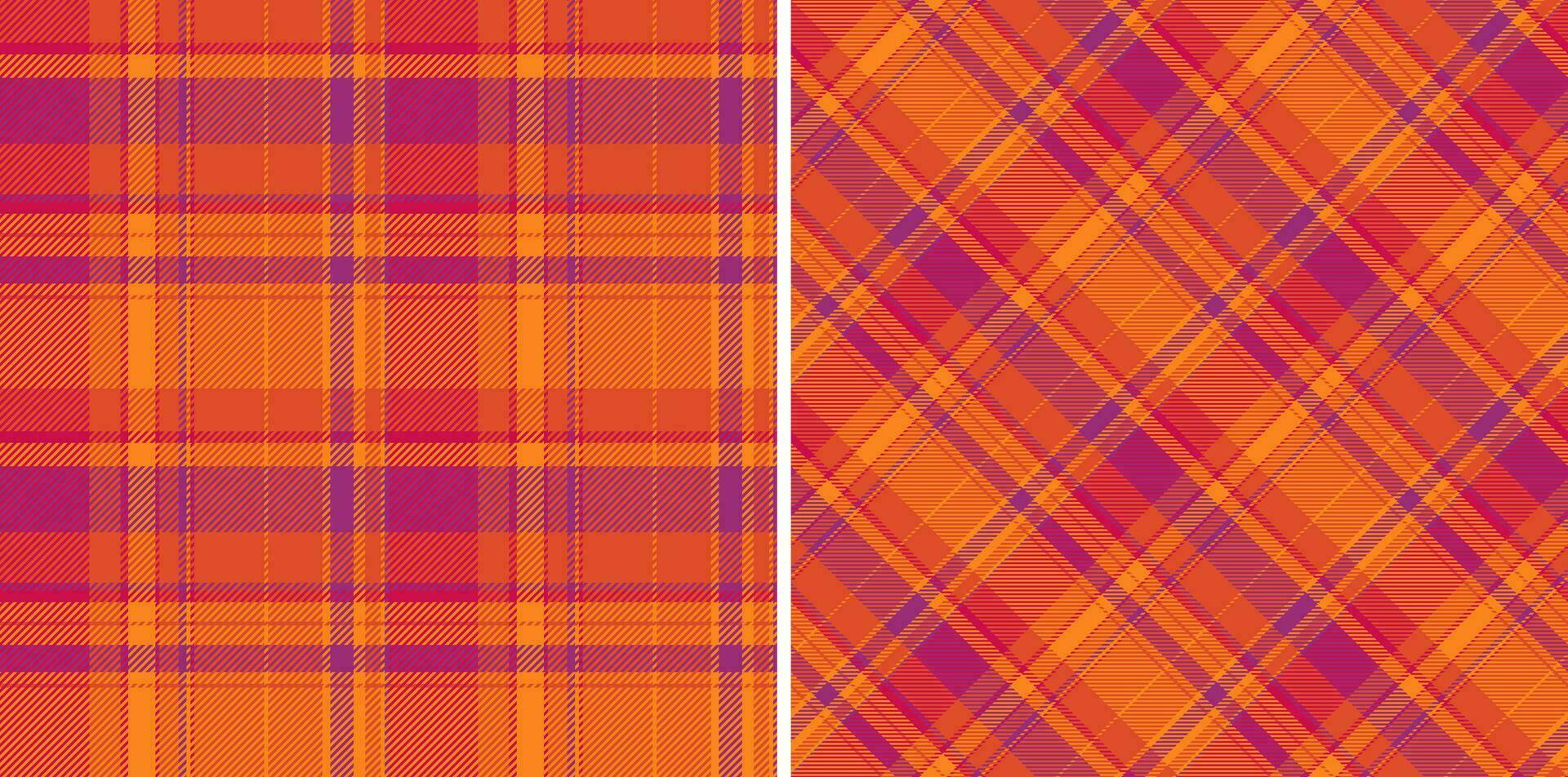 Seamless plaid check of background tartan vector with a textile fabric pattern texture.