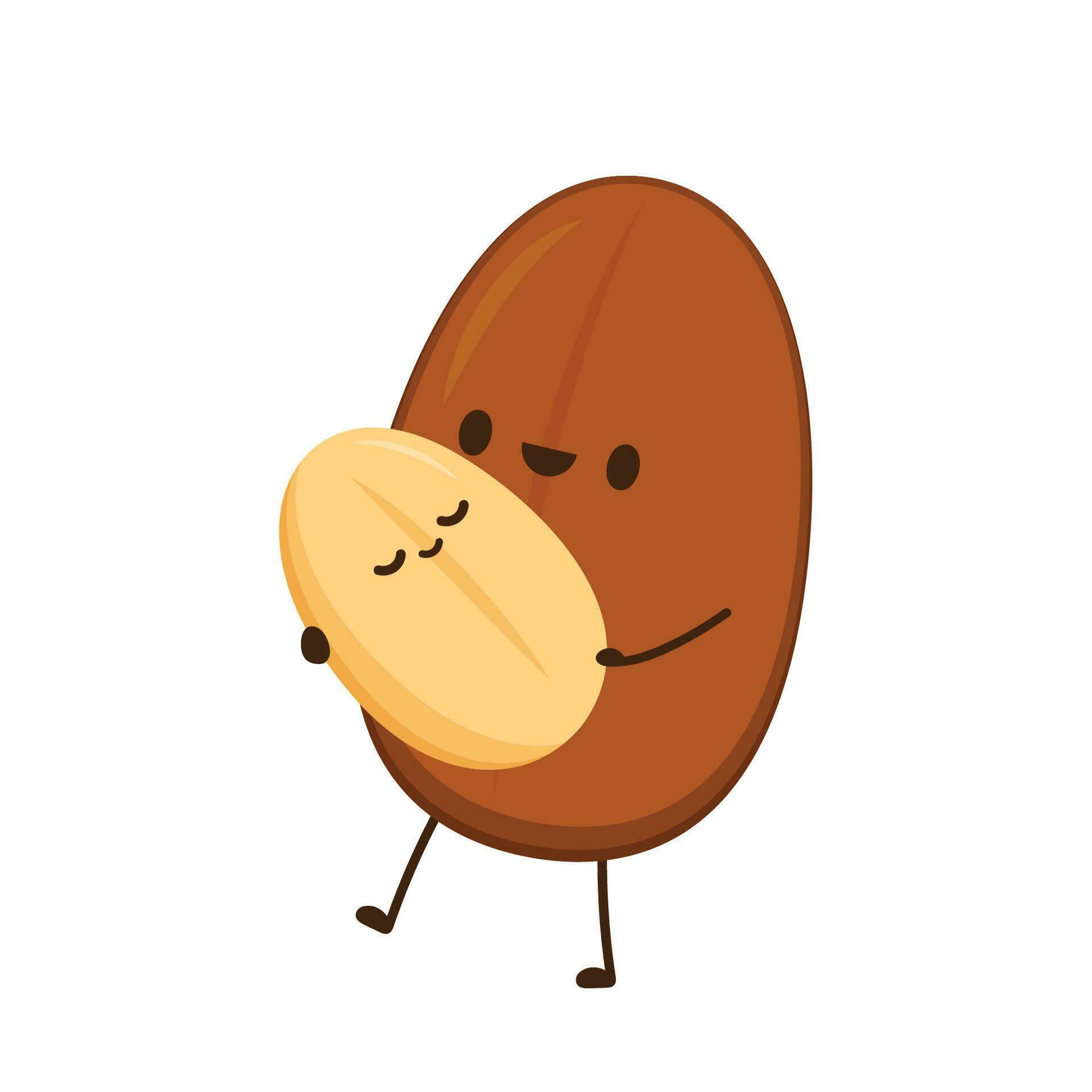 Coffee bean character design. Coffee seed vector. wallpaper. 35112600