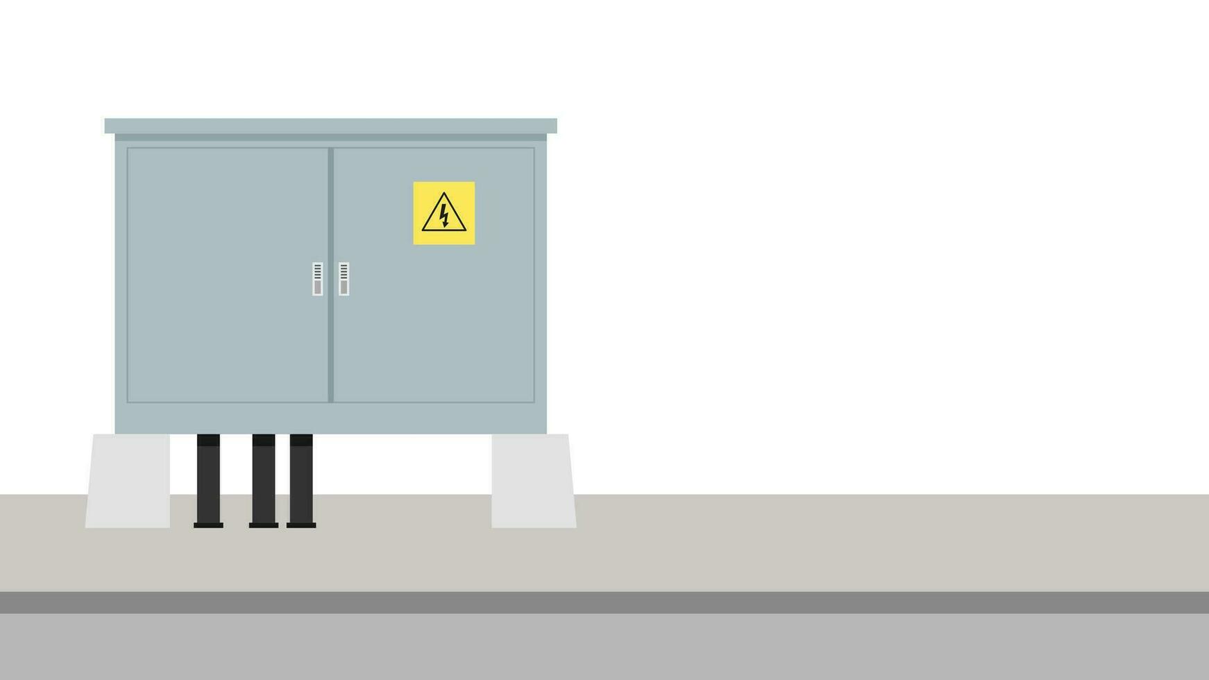 Electrical cabinet cartoon vector. free space for text. wallpaper. copy space. switch box. vector