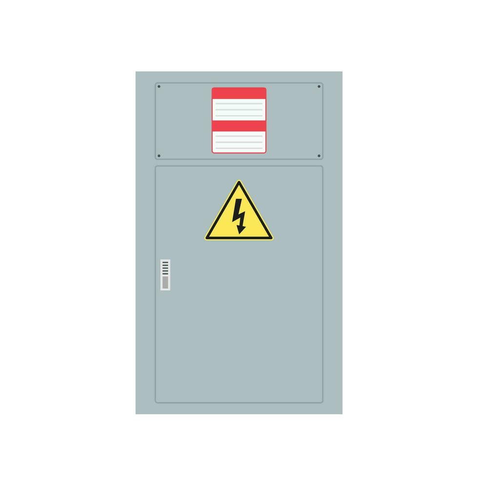 Electrical cabinet cartoon vector. free space for text. wallpaper. copy space. switch box. vector