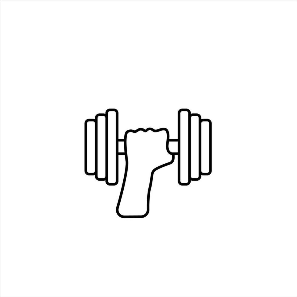 Gym icon stock vector illustration