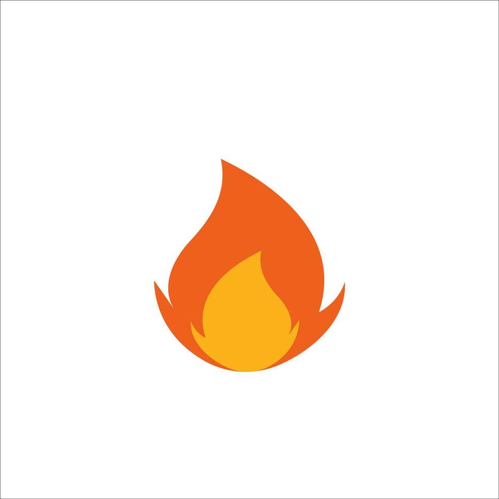 Fire icon stock vector illustration