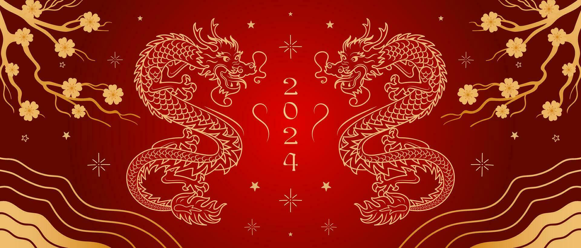 calendrier de 2024. chinois Nouveau an. le année de le dragon dans le  grunge style, tatouages, graffiti avec taches. 27516667 Art vectoriel chez  Vecteezy