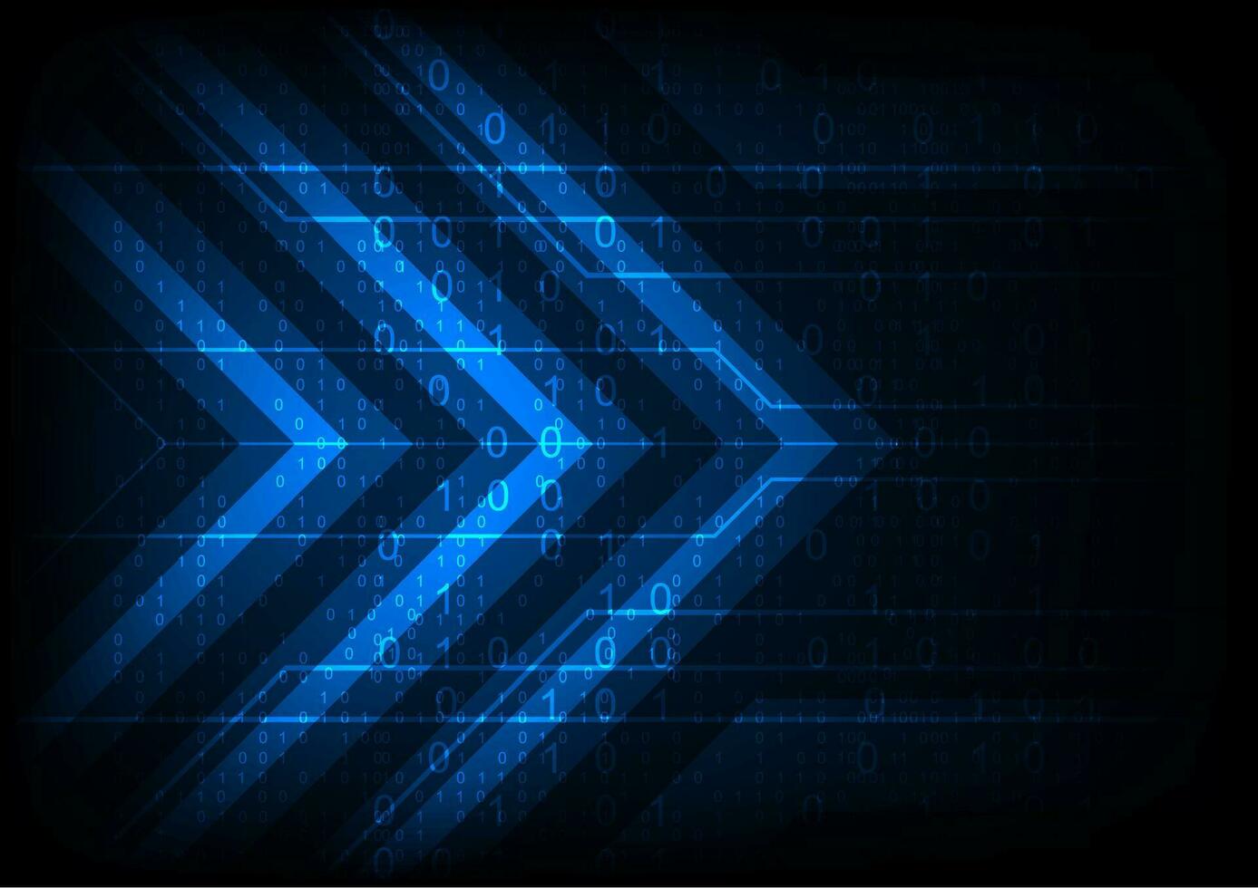 abstract network technology background, digital arrow shape vector