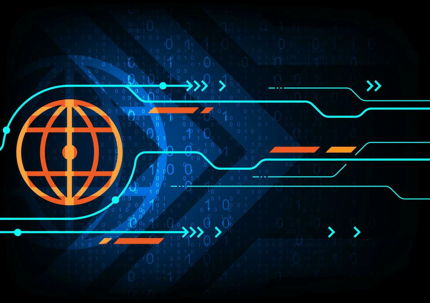 abstract global network technology background vector